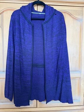 lululemon athletica Purple Hooded Open-Front Cardigan